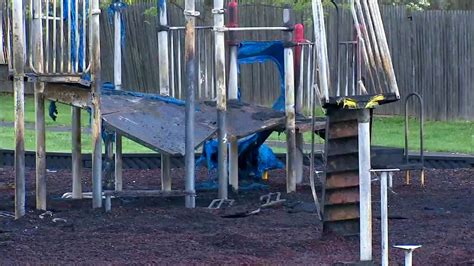 Children's library box set on fire in Lowell; entire playground destroyed